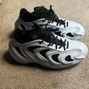 Adidas Black and White Futuristic Sneakers